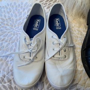 White Leather Keds